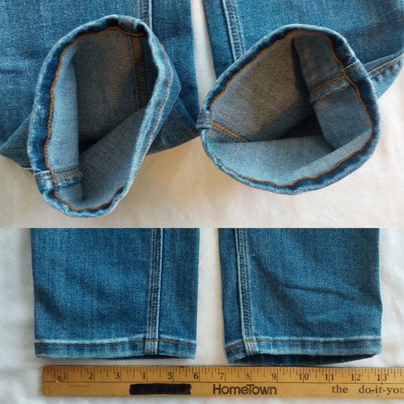 DU/ER Duer Performance Denim Girlfriend Jean Indigo Medium Wash Size 25 - Picture 10 of 16